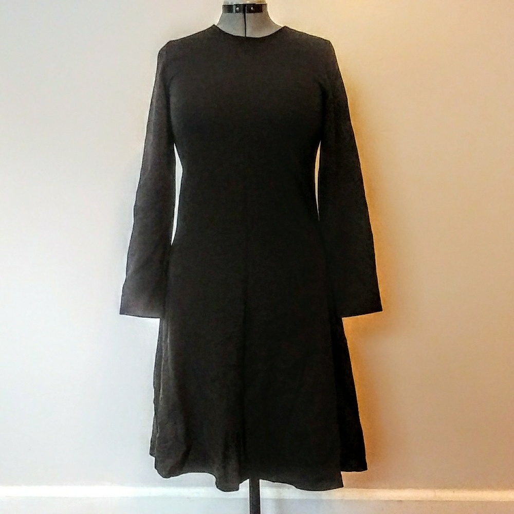 Theory Charcoal Sweater Dress